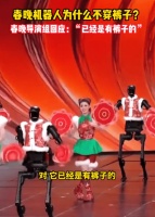 春晚导演组回应机器人是有裤子的：顺色了！