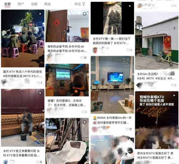 图:社交平台上关于“乡村KTV”的内容 来源:小红书