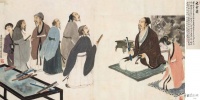 赏画 | 傅抱石《洗手图》