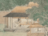 清 · 上睿《携琴访友图》
