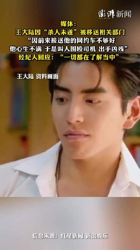 经纪人回应王大陆被曝涉案