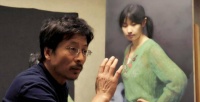 他画的少女画如同照片，却拍出6000万天价，将画放后再看有何不同