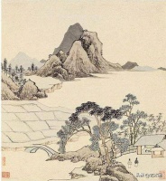 明代画家王綦《田园诗意册》欣赏