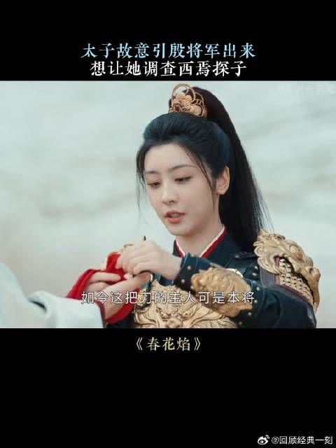 太子故意引殷将军出来,想让她调查西焉探子