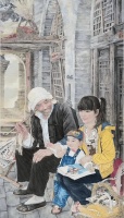 牛克诚｜倪春林的“生宣重彩”工笔人物画