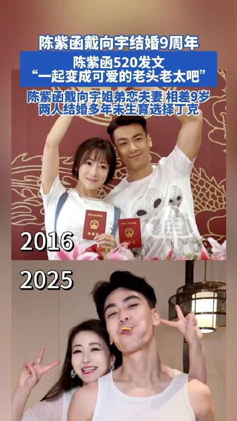 陈紫函戴向宇结婚9周年