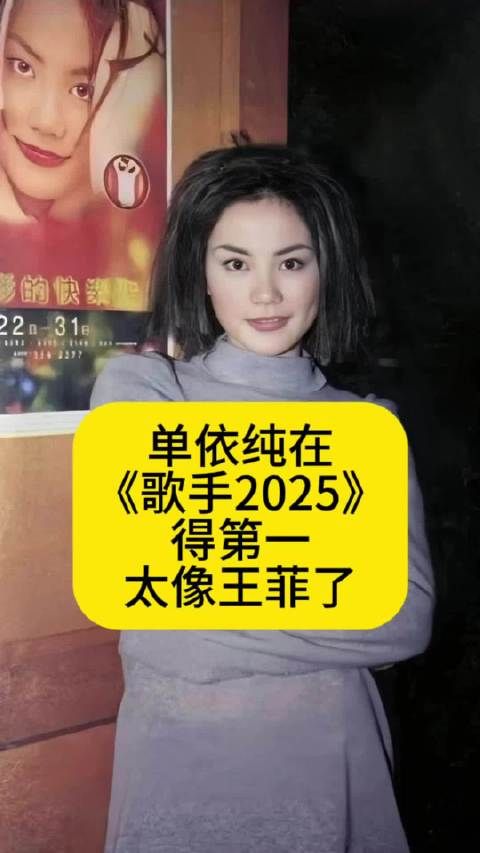 单依纯在《歌手2025》得第一,太像王菲了作品二创