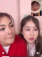 昨晚看视频通话，我也太会接话了 Yo:很饿 我：我也没吃