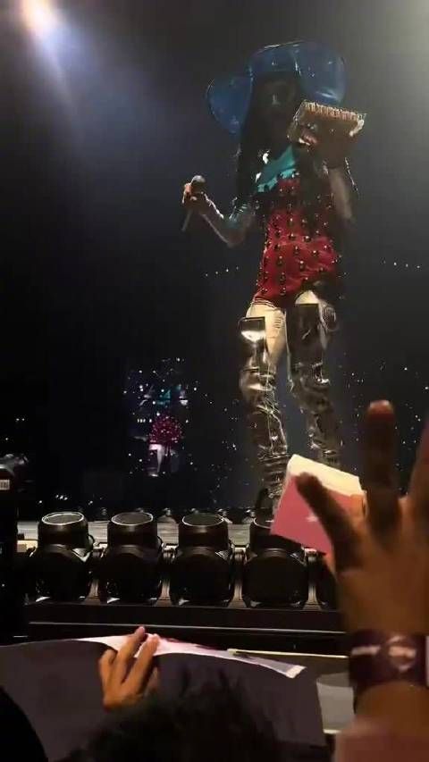 水果姐演出中打飞粉丝递的labubu并大喊拒绝