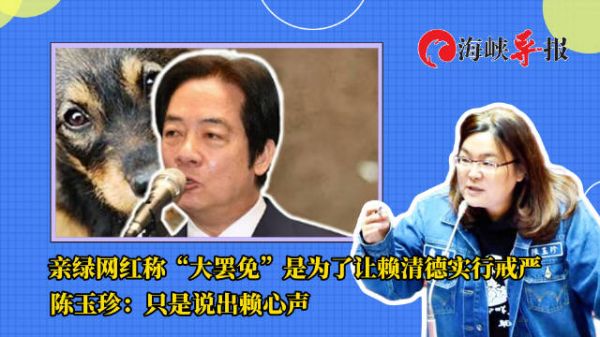 亲绿网红称大罢免是为了让赖清德搞戒严,陈玉珍:说出了赖的心声