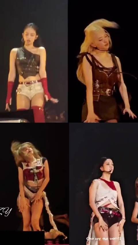 blackpink四个人放在一起对比,谁是核心一眼就看出来了