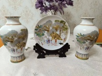 王锡良《桃花源记》瓷器：瓷上桃源，古韵流芳