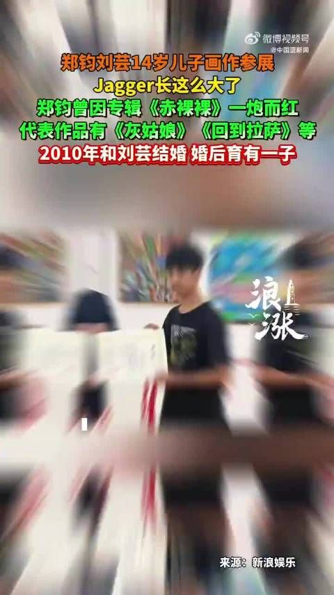刘芸14岁儿子近照