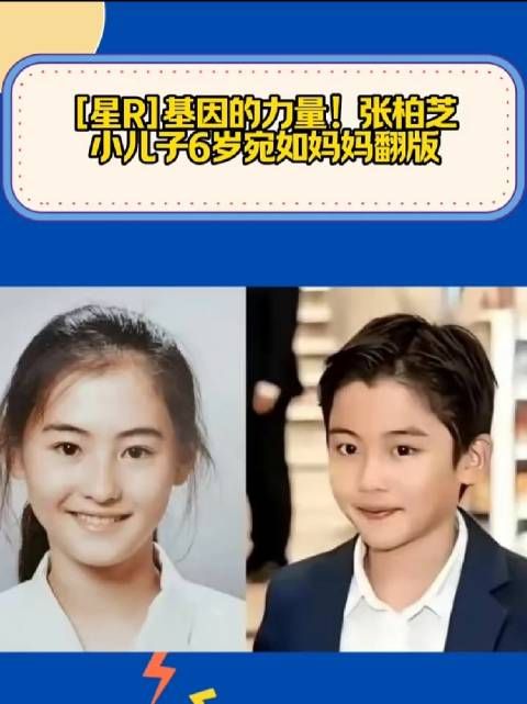 张柏芝六岁幼子曝光,眉宇神似母亲再现童年