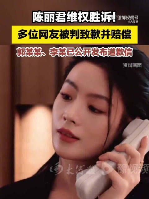 多位网友被判向陈丽君道歉