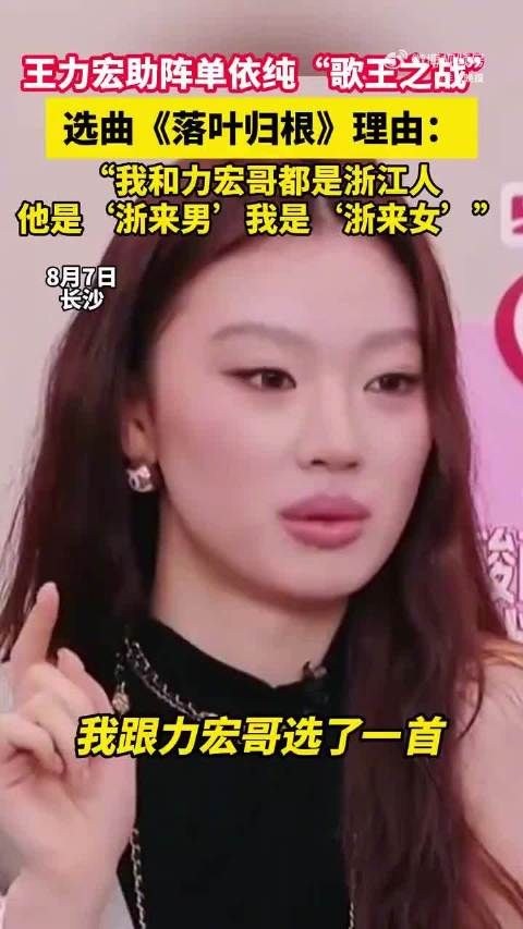 单依纯王力宏浙江老乡合唱落叶归根获全网好评