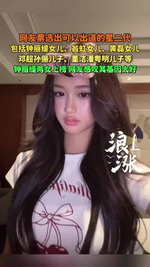 网友票选11位有望出道星二代,曹曦文翁虹黄磊子女上榜