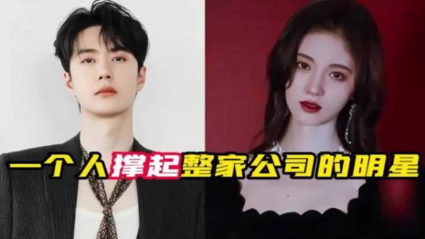 鞠婧祎赵露思王一博王俊凯独撑公司业绩