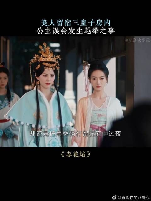 美人留宿三皇子房内,公主误会发生越举之事