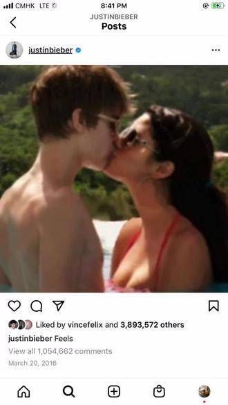 Justin Bieber已婚仍保留与Selena Gomez合照引关注