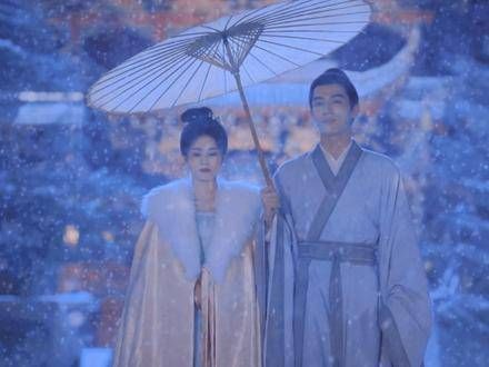 遮宁簪花围炉温酒,飘雪夜忆伞下长谈