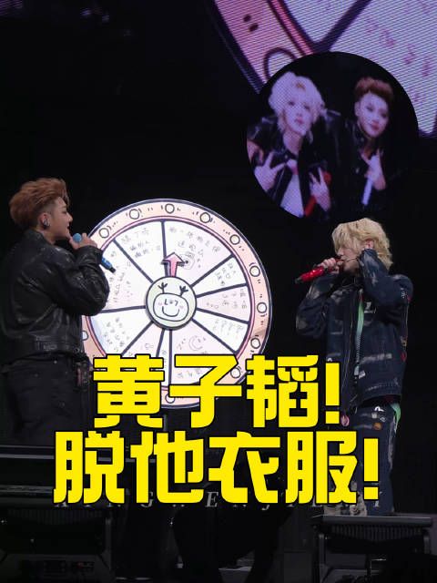 鹿晗黄子韬演唱会互动,粉丝高喊脱衣引热议