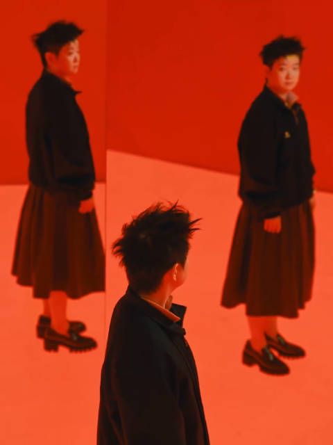 孙颖莎皮衣造型孙颖莎裙装造型