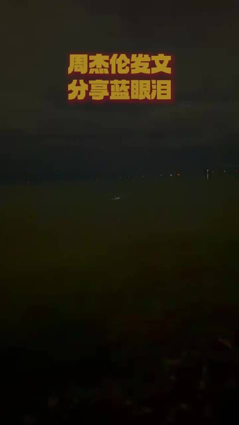 周杰伦某音发文:昨天去海边有路人在水裡展示了传说中的蓝眼泪