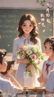 三尺讲台育桃李，一支粉笔写春秋，金秋的长春，祝快乐！