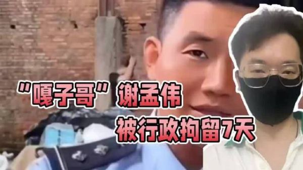 嘎子哥谢孟伟穿警服带货被行拘7天
