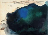 炸了！68 岁张大千在巴西泼彩，一幅《古寺听帆》藏满乡愁