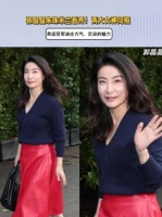 郭晶晶朱珠看秀！两大女神同框，奥运冠军端庄大气，沉淀的魅力