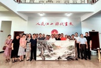 省人大书画院与县人大书画院举行书画笔会庆华诞