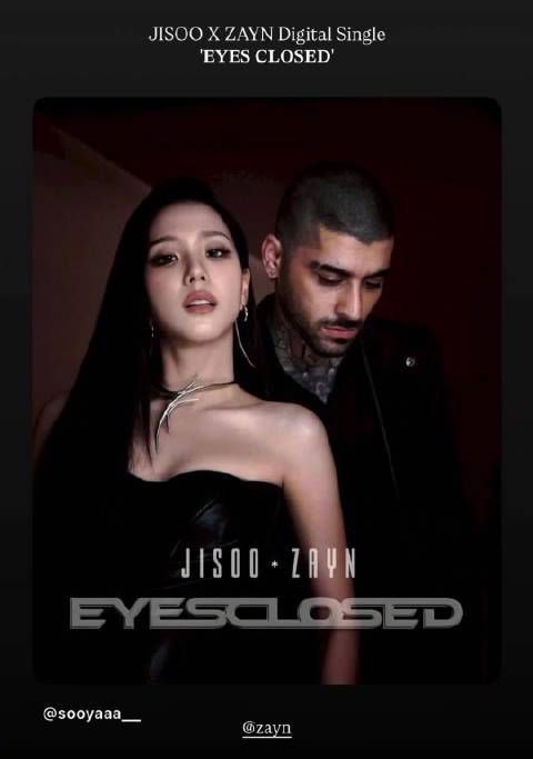 金智秀zayn合作单曲《EYES CLOSED》试听，大事很妙的样子