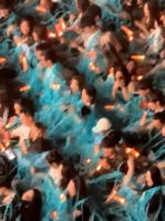 陶喆演唱会彩带如蛛丝，观众统一着装成应援服
