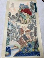 《绛彩丘壑载文心：张大千1934年<山水画>与傅增湘题跋的艺林双璧》