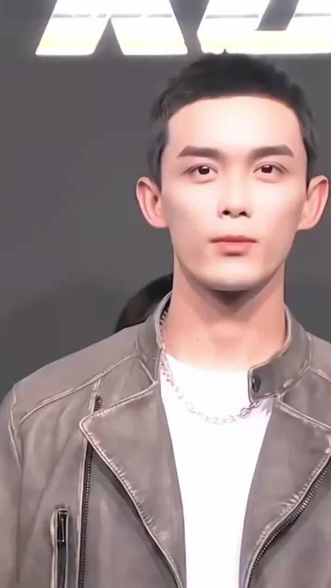 吴磊桃花眼含光M唇带笑，剑眉轮廓如雕展矛盾张力
