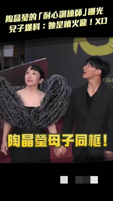 陶晶莹金钟奖母子同框,这孩子一看就是亲生的,又黑又矮