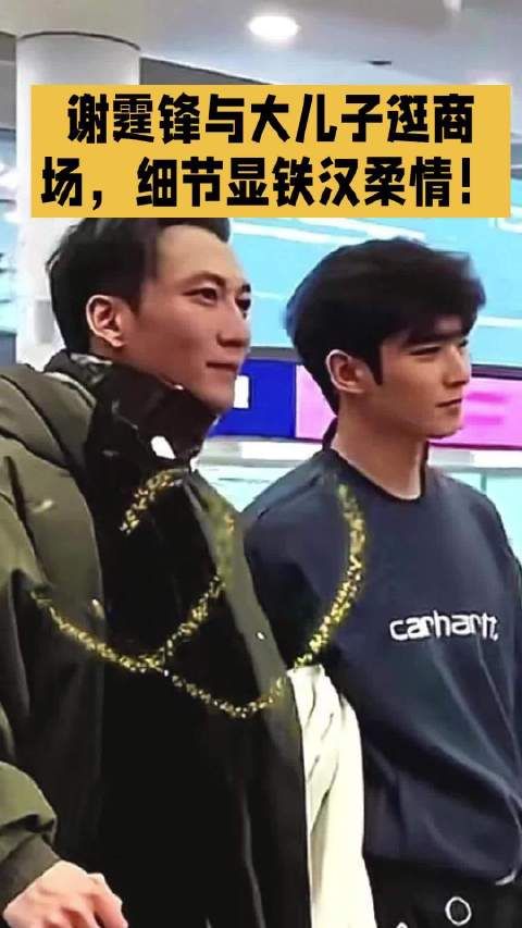 谢霆锋与大儿子逛商场,细节显铁汉柔情!