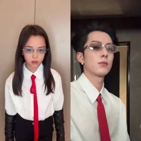 小酒窝复刻王鹤棣手势舞,董璇与棣姐弟变舅甥