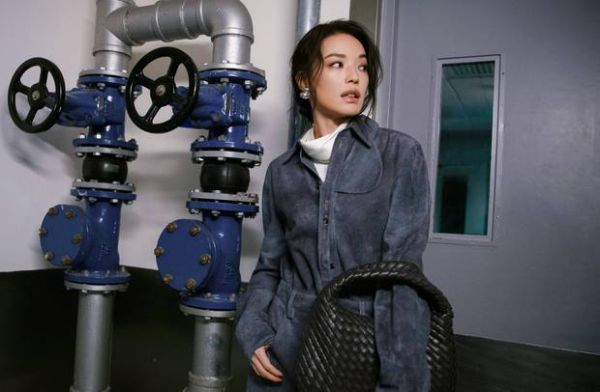搜狐娱乐讯 近日，舒淇的一组时尚大片释出。图中，她穿灰色西服，盘发造型慵懒高级，气场强大。
