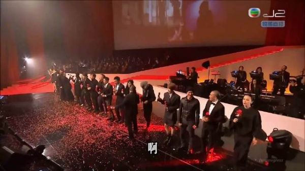 香港乐坛巨星齐聚，蔡一杰刘德华陈奕迅等众星云集