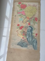 蒋廷锡《孔雀傲立图》：宫廷雅韵与文人风骨的花鸟绝唱