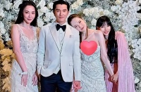 李靓蕾再现身，V字衣着V字脸状态改变大，11岁大女儿疑似还未上学