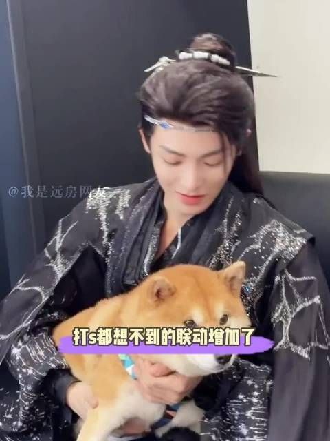 侯明昊宠物狗系胡彦斌原爱犬后代,倩女幽魂剧组赠予