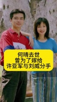 何晴去世！曾为了嫁给许亚军与刘威分手