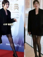 张凯丽63岁黑色穿搭亮相领奖，自信大方展现老戏骨风采