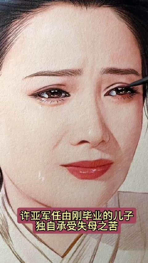 何晴追悼会孩子爸缺席沉默，后妈杀青庆祝引争议