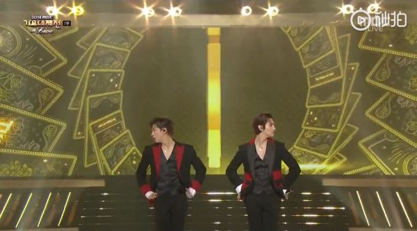 七年前的今天(181231)，东方神起 在2018MBC歌谣大-祭典节目中带来