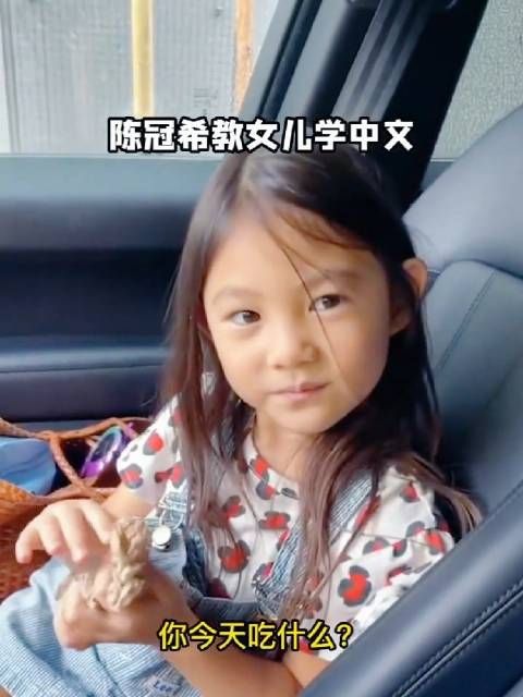 陈冠希教女儿说中文